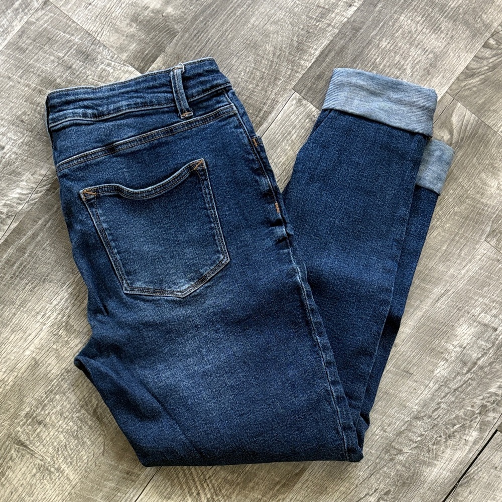 Maurices Dark Blue Ankle Jeans